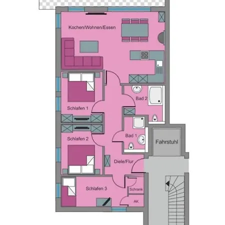 아파트 Brilliant Penthouse Flair Garz (Usedom)